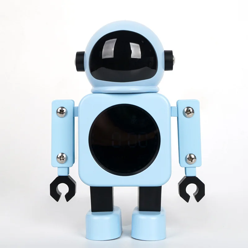 

Astronaut electronic robot alarm clock, silent student clock multi-function digital creative alarm clock