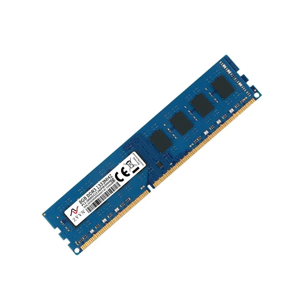 ZVVN Desktop Memory 8GB DDR3 1333 (PC3 10600) 1.5V DIMM RAM CL9 Computer Blue Model 3U8L13C9ZV01