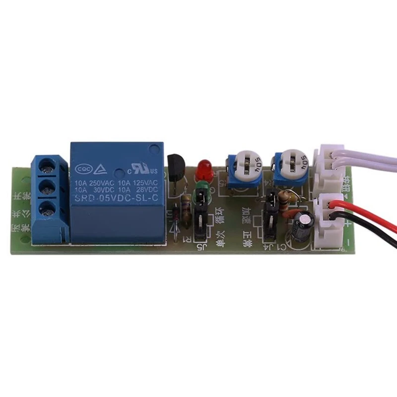 Módulo de retardo de tiempo, temporizador de relé de tiempo de ciclo ajustable, módulo de encendido/apagado, CC 24V 0-15 Min