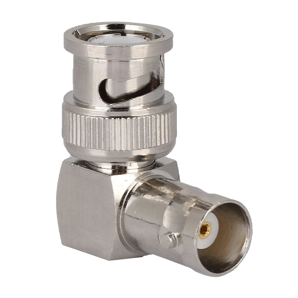 Professional Cables Online BNC Right Angle to Male BNC Female Video Adapter BNC Cable Connector Durable High Conductivity Stable