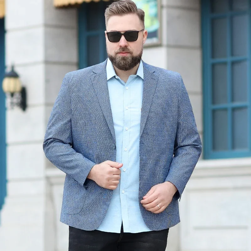 New Arrival Fashion Suepr Large Men Loose Suit Coat Fashion Casual Single Breasted Blazers Men Suits Plus Size XL-6XL7XL 8XL 9XL