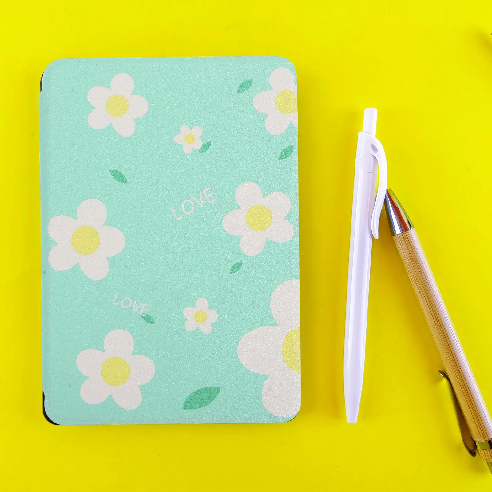1Pcs All-in-One Silicone Protective Cover for Paperwhite 4 Shockproof Scratch Resistant Smart Sleep Wake Function Floral
