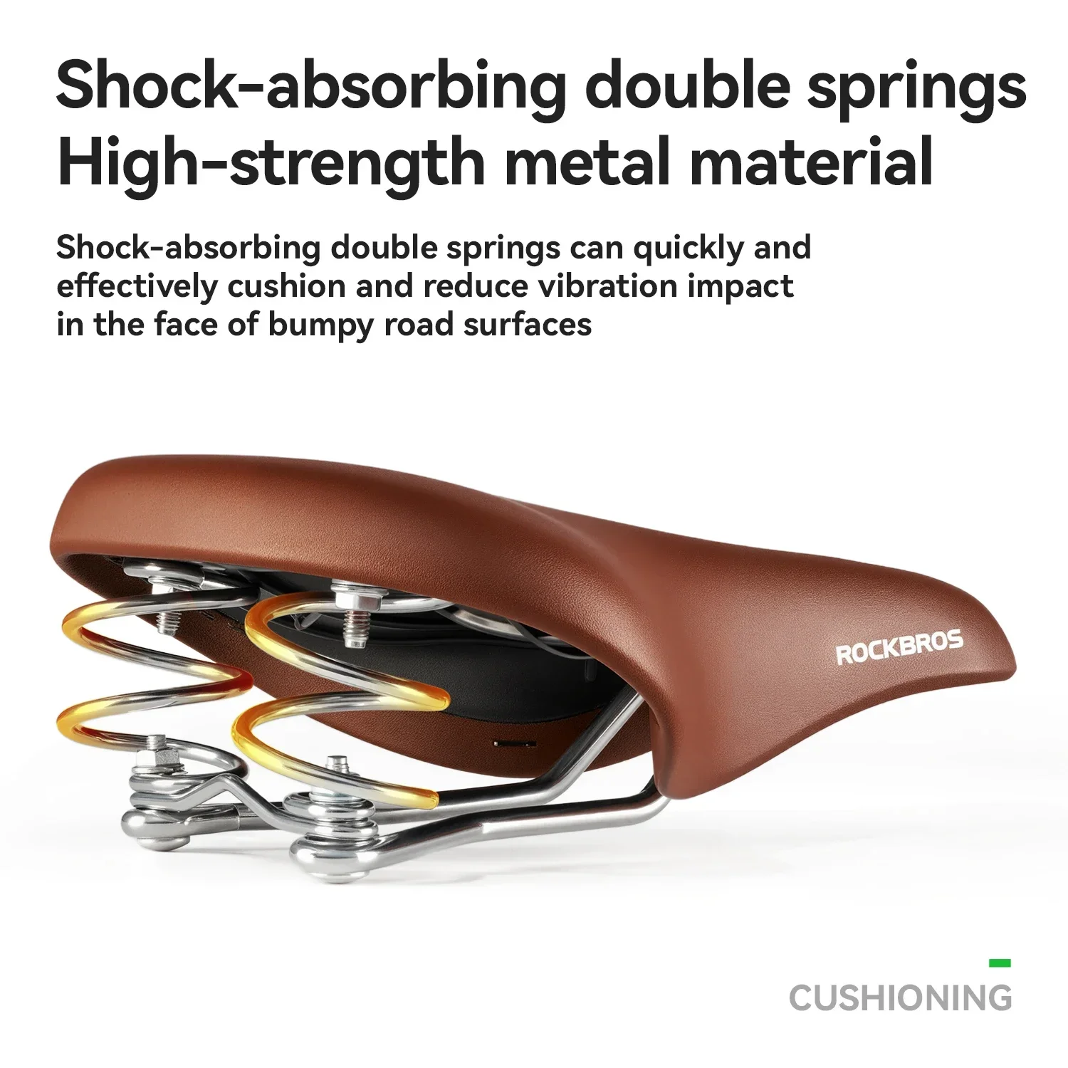 

Велосипедное сиденье ROCKBROS Parts Vintage: комфортное широкое кожаное сиденье для мужчин и женщин, винтажное городское велосипедное сиденье