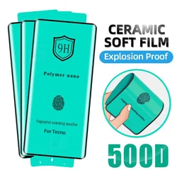 2-4Piece Curved Ceramic Soft Film for Tecno Camon 30S Pro Screen Protector for Tecno Spark 20 Pro Plus Explosion-proof Not Glass