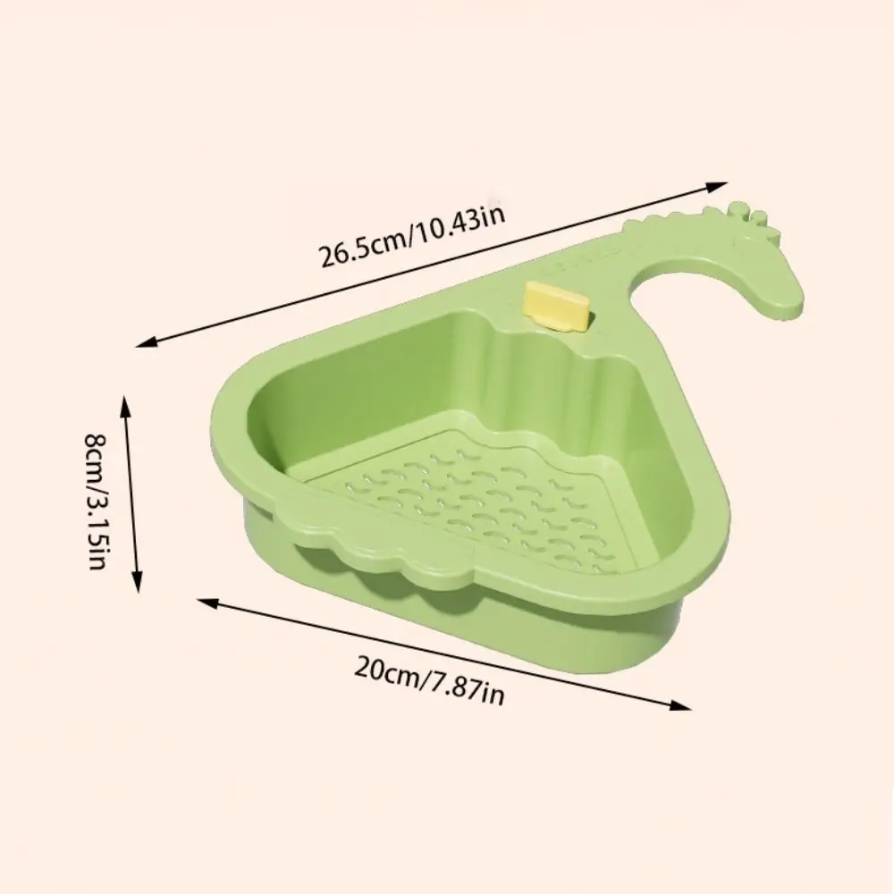Punch-free Sink Drain Basket Triangular Creative Multi-functional Pool Quickly Drain Openable Bottom Cover Triangle Food Filter