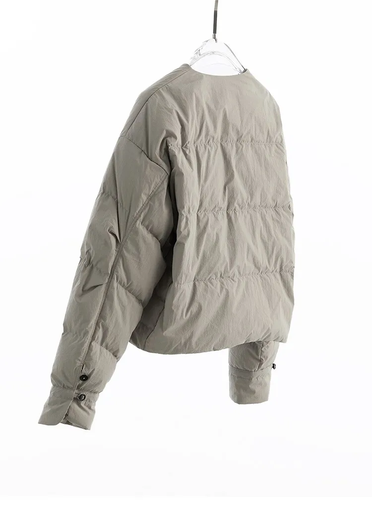 Short down Jacket for Petite Women, 90% White Duck Down, Lightweight and Warm Coat, New Women's Fashion for Autumn and Winter 2026