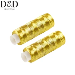 200 Yarns Gold Silver Thread Bright Light Handmade DIY Patchwork Household Sewing Machine Sewing Thread