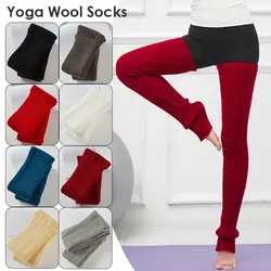 90cm Women Lengthened Knitted Over Knee Yoga Leg Socks Dance Fitness Socks Ballet Dance Fitness Yoga Socks Leg Warmer