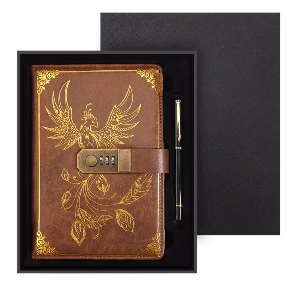 Stationery Password Notebook Protecting Secrets Diary Book A5 Notebook with Lock Smooth Stain Resistant Travelers Journal