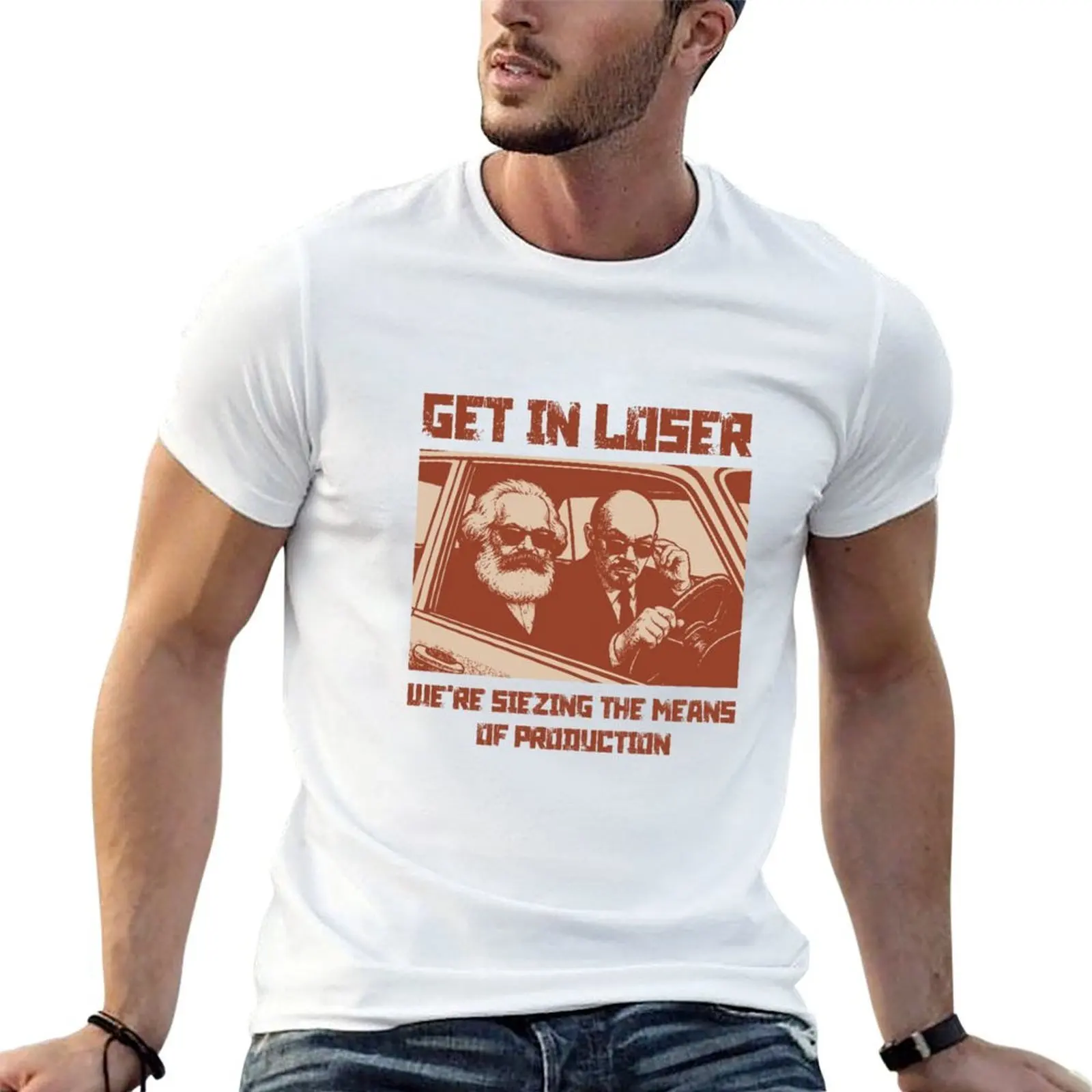 

Get in, We're breaking the Chains of the Proletariat. T-Shirt man t shirts high quality luxury brand man t shirt luxury T-Shirt