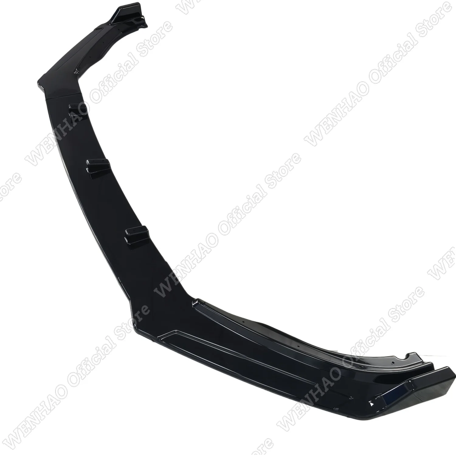 3Pcs ABS Gloss Black Car Front Bumper Lip Splitter For VW Passat B8 Sedan Variant Alltrack Facelift 2019-2023 Bodykit Tuning - view 4