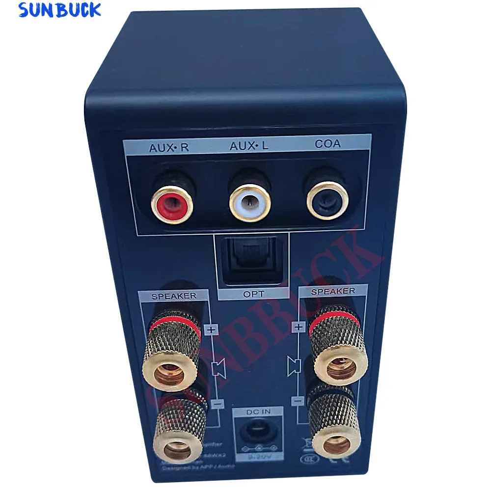 SUNBUCK 2.0 Stereo 70W Headset Amp Lossless Decoding Player Bluetooth USB Fiber Coaxial MA12070 HIFI Earphone Power Amplifier