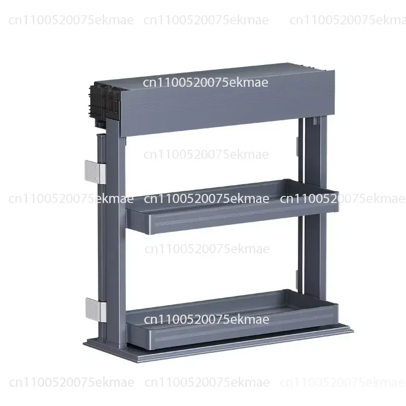 Smart kitchen Adjustable lift wall cabinet Pull down basket Electric storage
