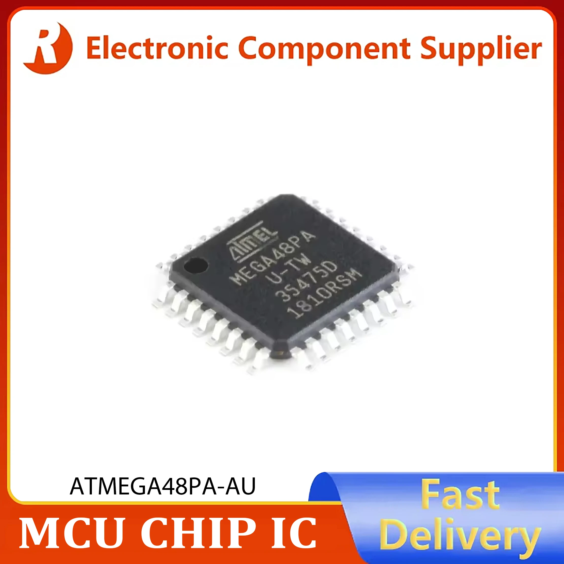 2pcs  ATMEGA48PA-AU MEGA48PA ATMEGA48-AU TQFP-32 ATMEGA48 ATMEGA48PA MEGA48PA-AU Microcontroller MCU AVR IC Chip