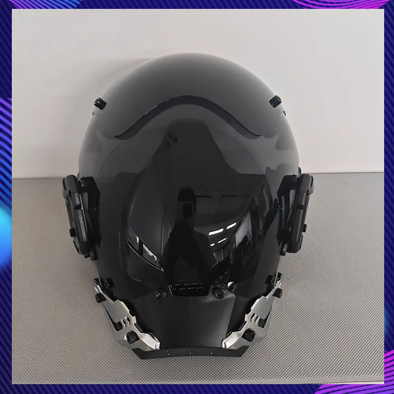 Cyber Punk Mask Cosplay Mech Warrior Full-Face Helmet Sci-Fi Mask Costume For Street Performance Photography Coser Props