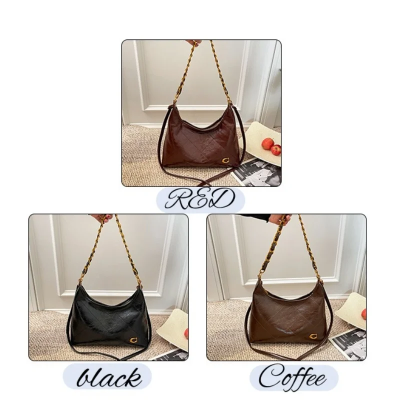 New vintage versatile handbag with underarm chain strap, crossbody bag, shoulder bag, best-selling large capacity