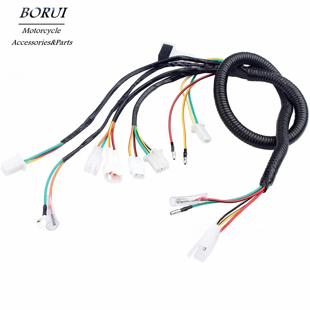 ‌Motorcycle Full Wiring Harness for Yamaha PW50 PW 50 Peewee 50 1983-2006 Models - Complete Electrical Wire Loom Replacement