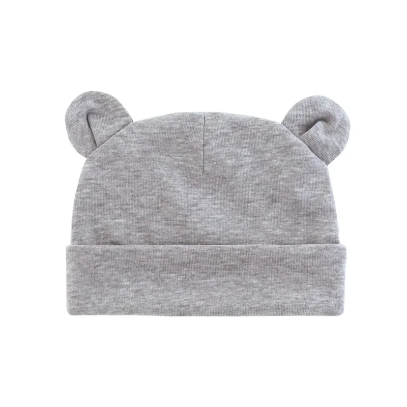 Chapeau en coton en forme d\'oreille pour bébé, bonnet pour nouveau-né, chapeaux confortables, accessoires de photographie, articles de bonnet pour