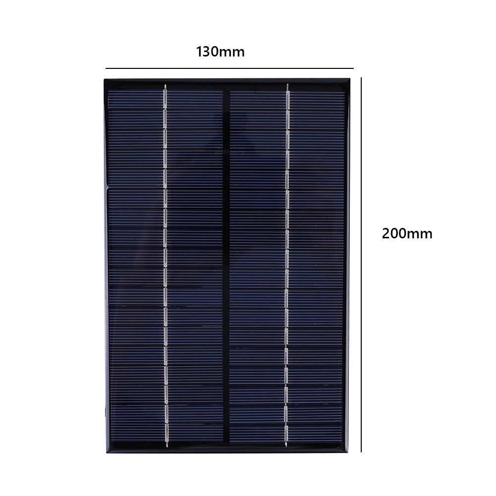 Wodoodporny Panel słoneczny 8W 18V pokładzie przenośne DIY ogniwa słoneczne ładowarka 200x130mm dla 12V-18V ładowania baterii Camping Solar Plate