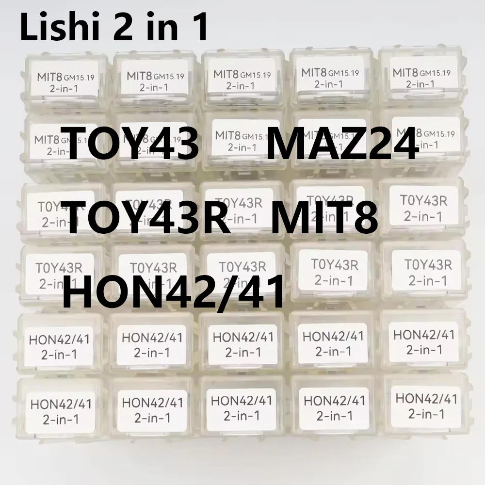 

Lishi 2 в 1 инструмент 2в1 TOY43 HON42/41 TOY43R MAZ24 MIT8 слесарный инструмент для автомобильного ключа