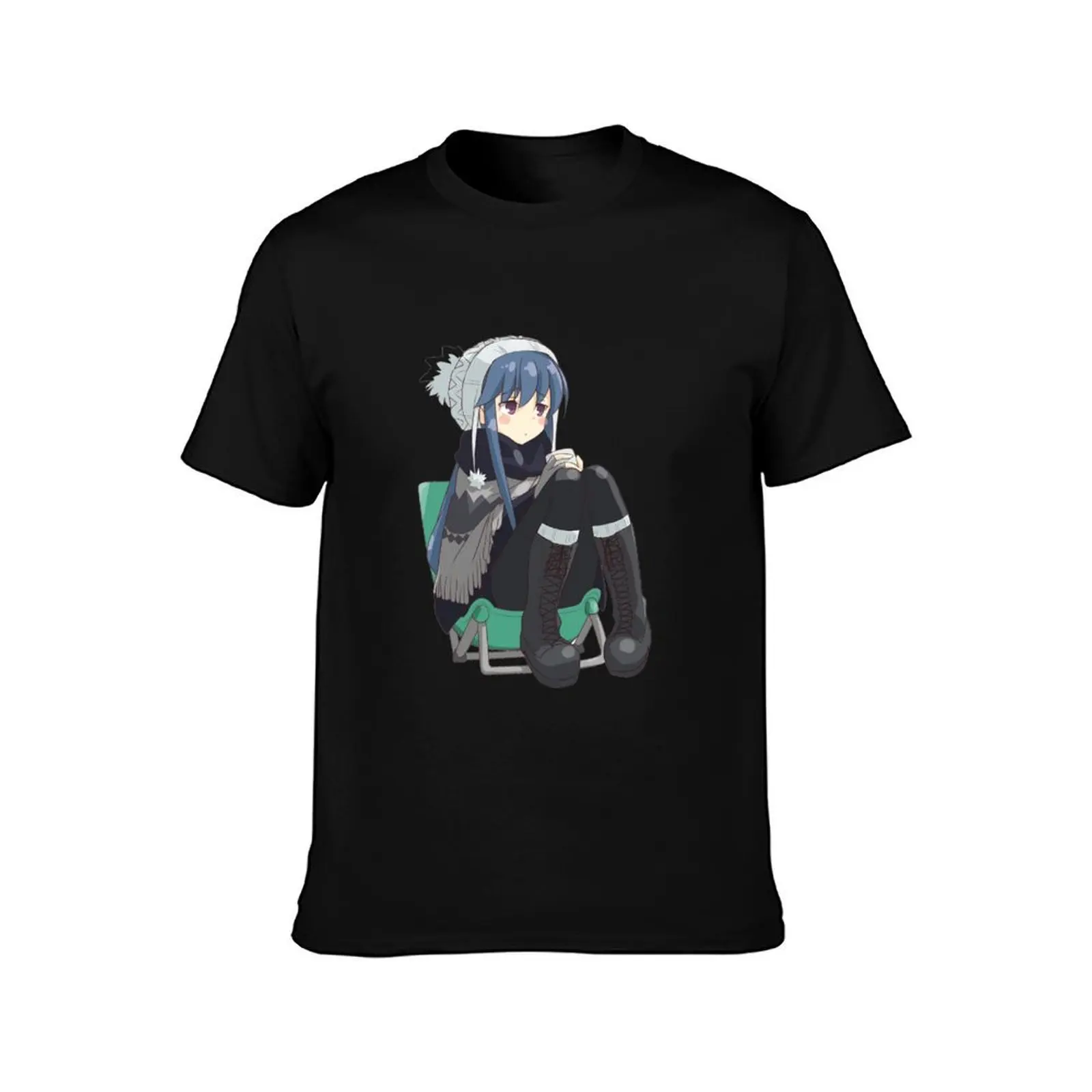 Rin Shima | Yuru Camp (Laid-Back Camp) T-Shirt, Summer Casual Cotton Tee, Oversized Streetwear Tops, Vintage Graphic Print
