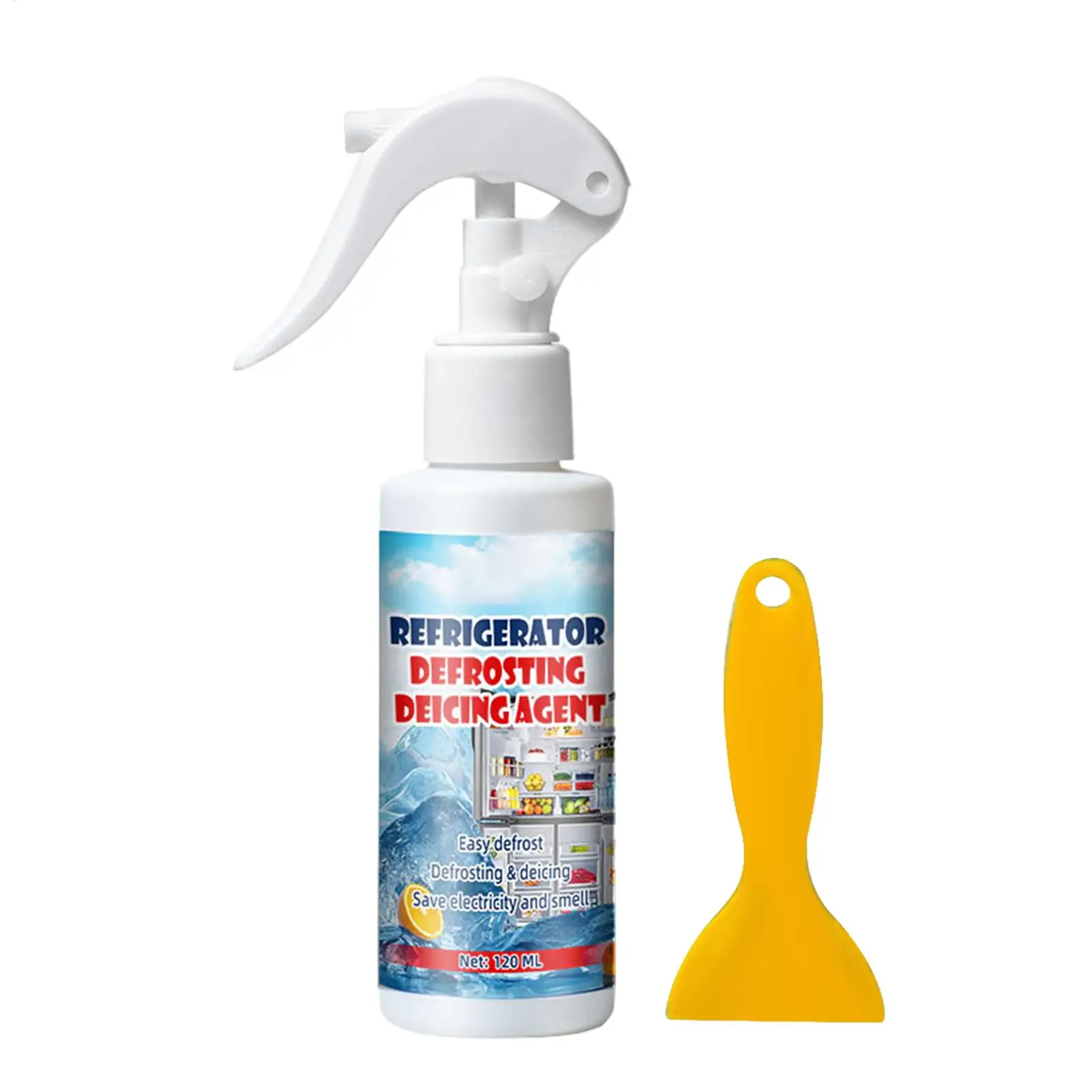 Kühlschrank-Enteisungsspray, 120 ml, Eisschmelzmittel, Kühlschrank, Abtauen, Enteiser, Reiniger für Kühlschränke zu Hause