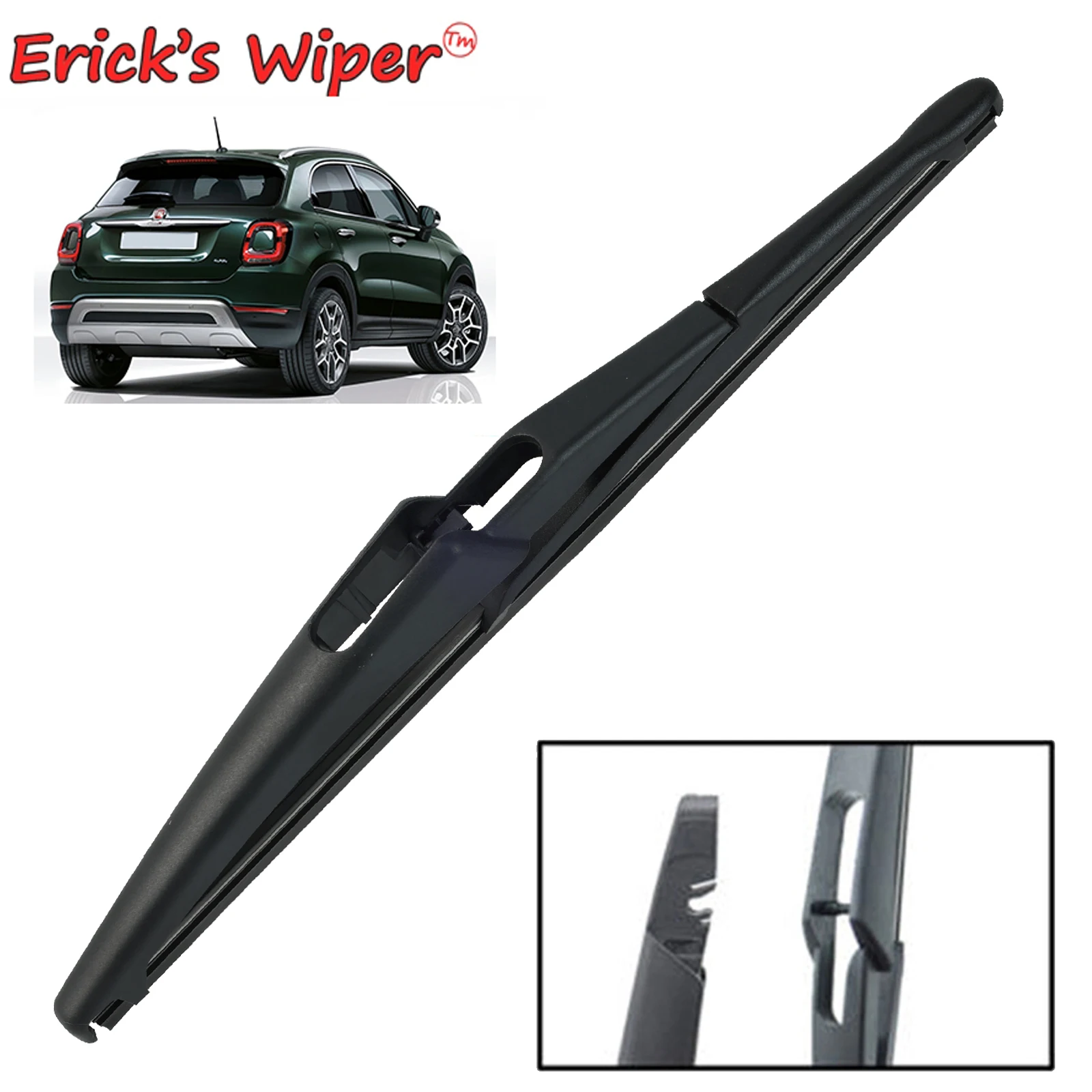 Erick's Wiper 10'' Rear Wiper Blade For Fiat 500X 2015 - 2023 Windshield Windscreen Clean Tailgate Window Car Rain Brush
