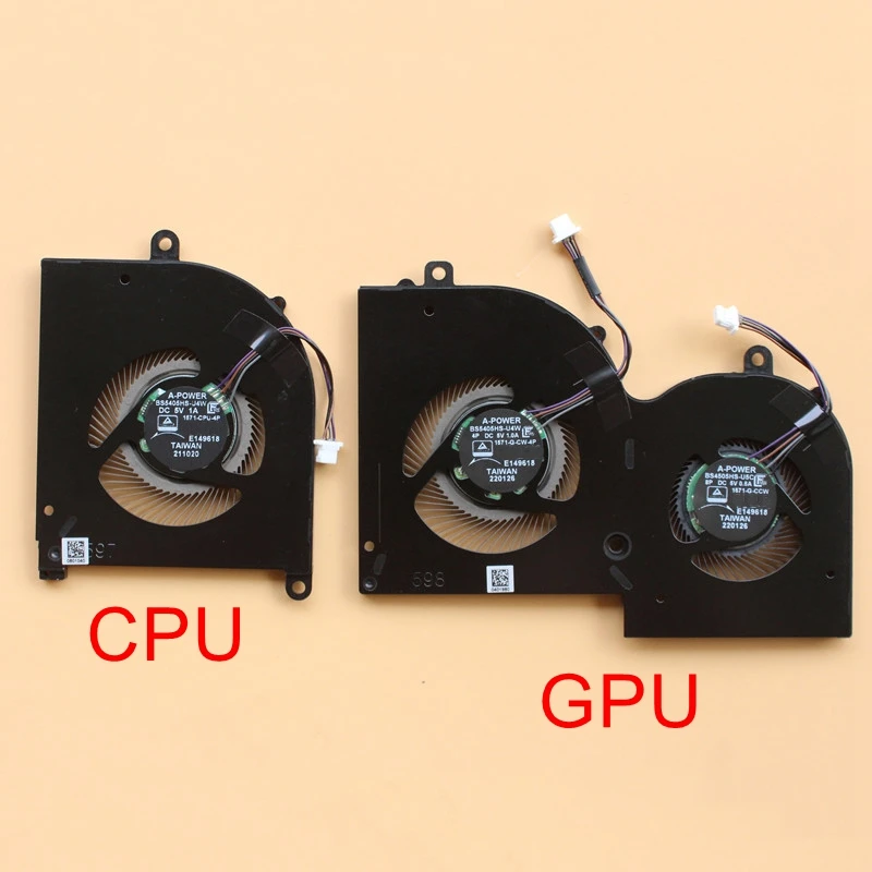 portatil cpu gpu ventilador de refrigeracao cooler bs5405hs u4w bs4505hs u5c para msi criador z16 ms1571 1571 1572 novo 01