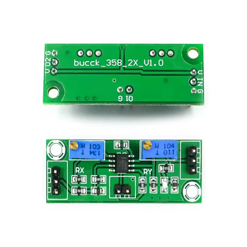 LM358 weak signal amplifier, voltage amplifier, two-stage operational amplifier module, single power supply signal collector
