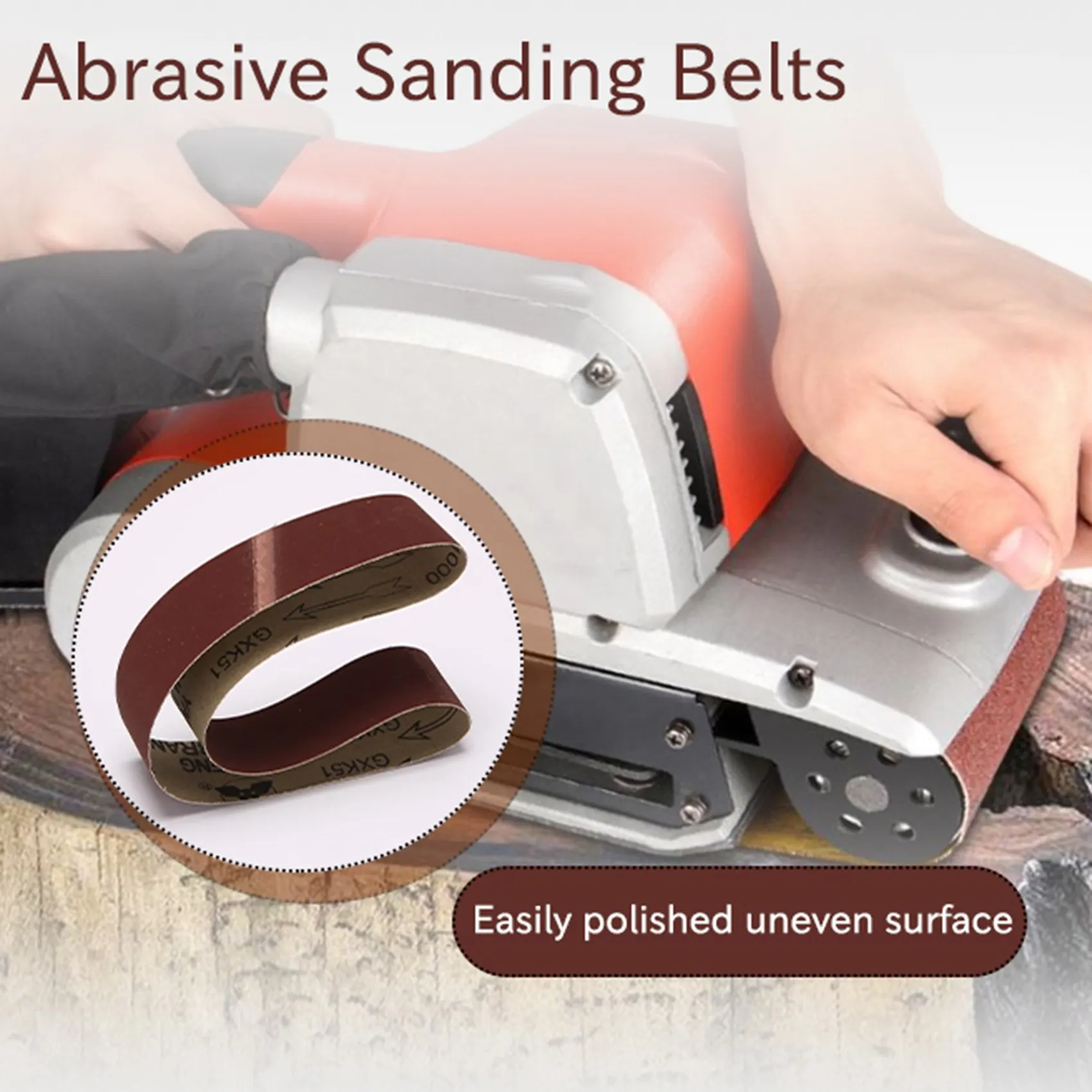 7Pcs Abrasive Sanding Belts Band 120/240/320/400/600/800/1000 Grits Wood Grinding Sander Tools Aluminum Oxide 50X686mm