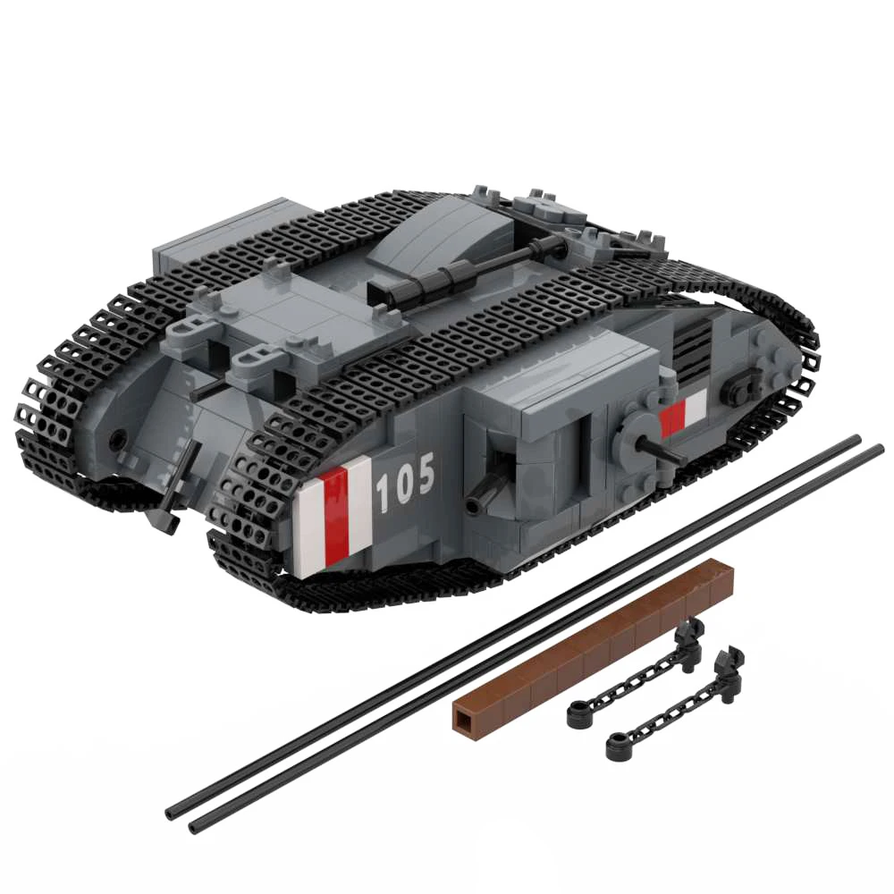 WW1 Heavy Tank Mark IV V Black Bess Char Saint-Chamond A7V