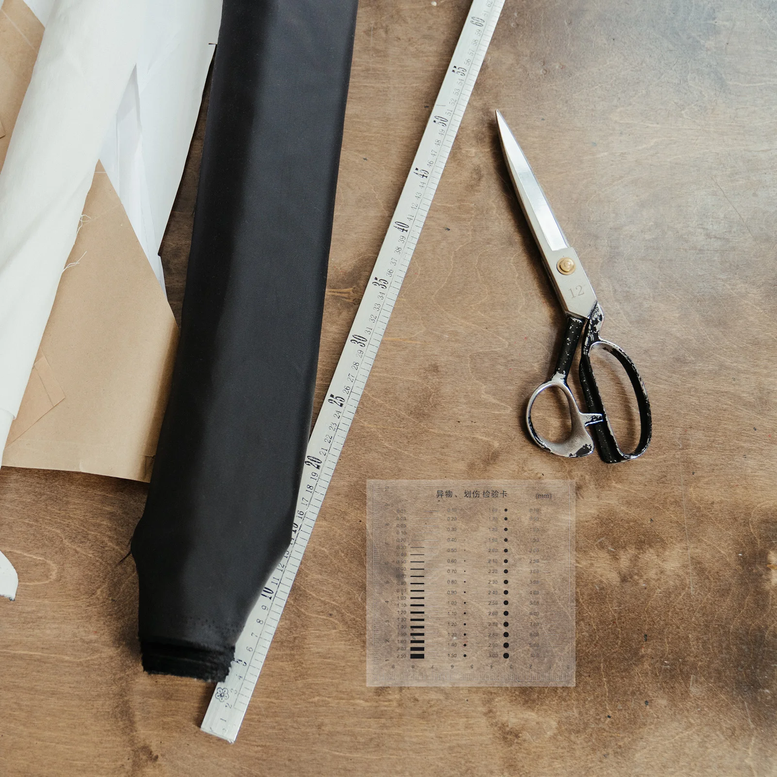 Gauge Ruler High Precision Size Estimations Flaw Detection Transparent Defects Measuring Diameter Line Width Specifications