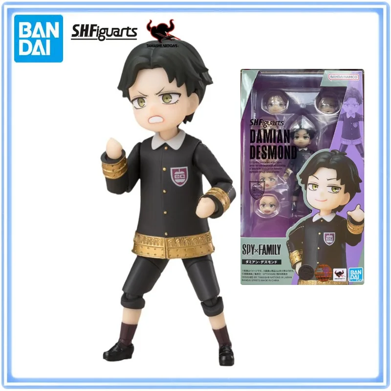 Original Bandai Spy Family S.H.Figuarts Damian Desmond PVC Anime Action Figures Active Joints Collectible Model