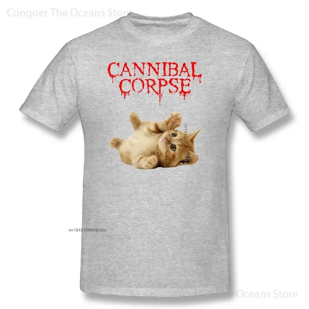Cannibal Corpse Cat Print Cotton Men‘s T-Shirt And Women Tee Clothing Casual O-Neck Short Sleeve Streetwear T-Shirt