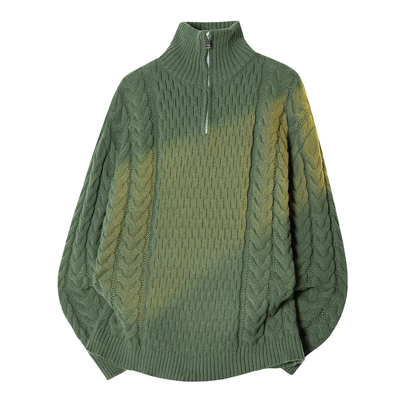 

Casual Streetwear Sweater for Men New Autumn Winter Loose Fit Warm Pullover Basic Versatile Knitwear Fashion Daily Wear Sweater