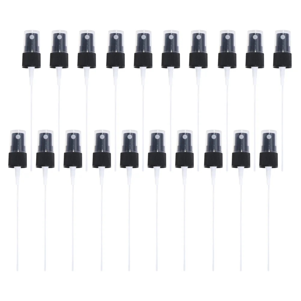 

20 Pcs Scent Sparyer Accessories Spray Replacement Head Perfume Sprayer Black Bottle Pump Travel