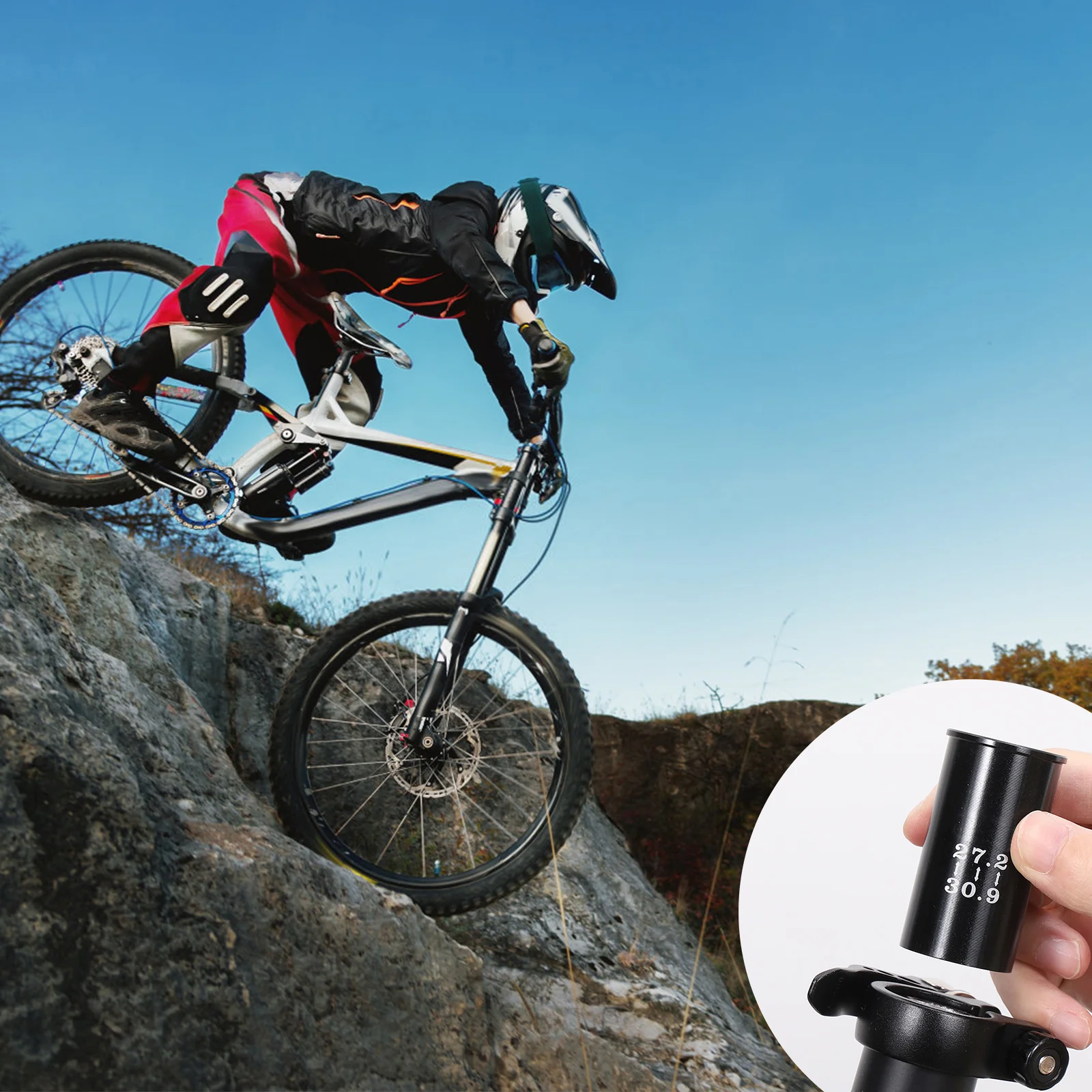 

Dead Fly Seatpost Reducing Sleeve Adapter 27.2 Turn 30.9 Lightweight Cnc Machined Aluminum Road Bike Seat Post Tube