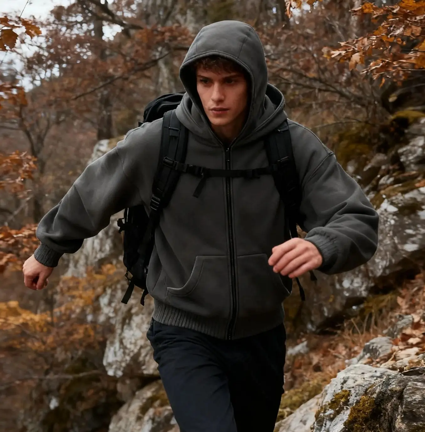 2026 New Men and women Balaclava Y2K Gothic Harajuku winter item double hooded sweatshirt men's hooded mask zipper sportswear