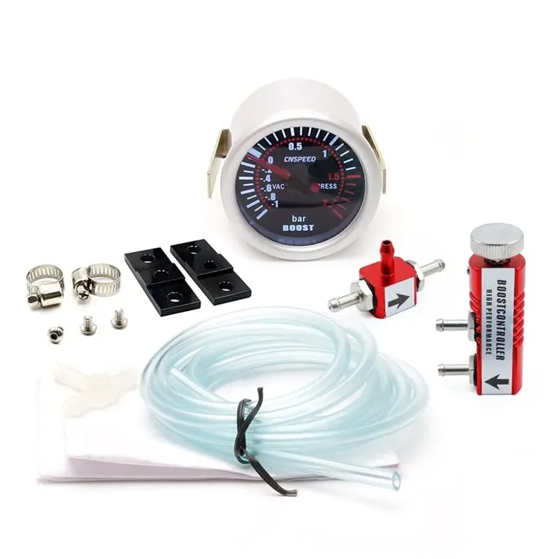 AB56-Turbo Boost Gauge Kit-Adjustable Controller Included 52Mm-1 To 2 Bar Automotive Modification Accessories