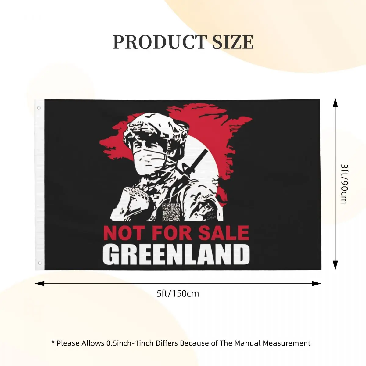 Not For Sale Greenland Flag Custom 90X150cm Flags Hanging Polyeste High Quality Banner For Bed Room Decor