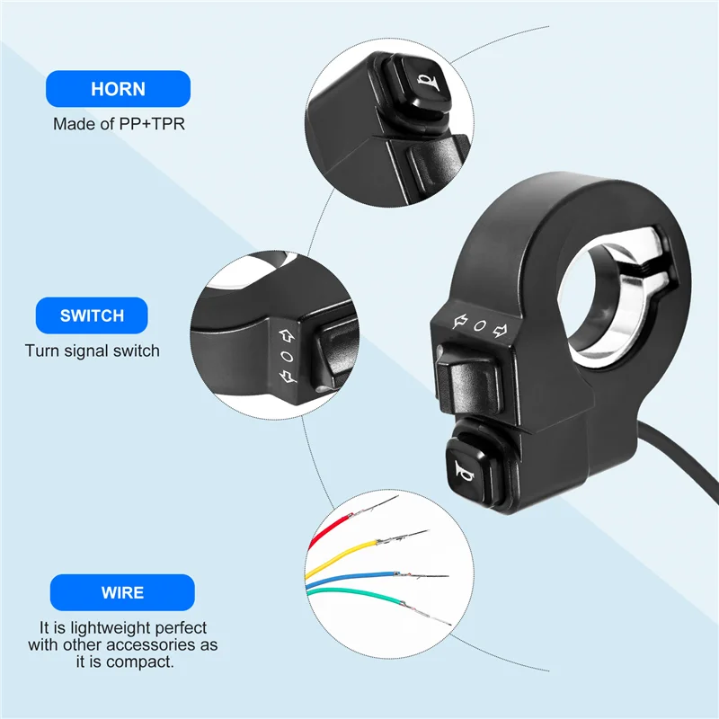 

ABML электронный велосипед 2 в 1, кнопка включения сигнала поворота, запчасти для электрического велосипеда, аксессуары, мотоцикл, электронный велосипед, электрический скутер