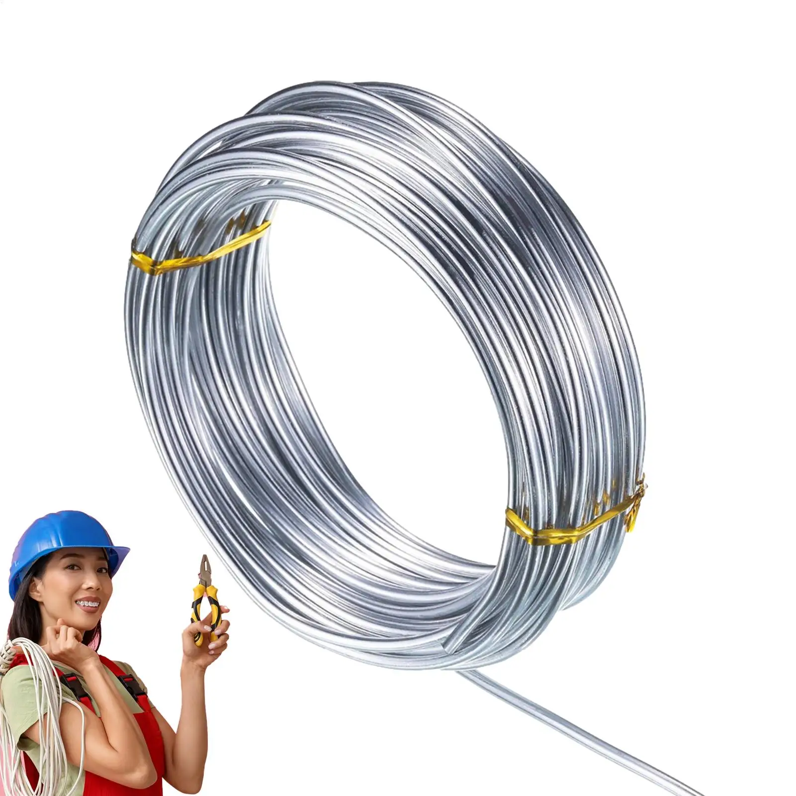 10m Flexible Aluminum Wire 1/1.5//2mm Anadized Aluminum Wire Soft DIY Jewelry Craft Versatile Painted Aluminium Metal Wire