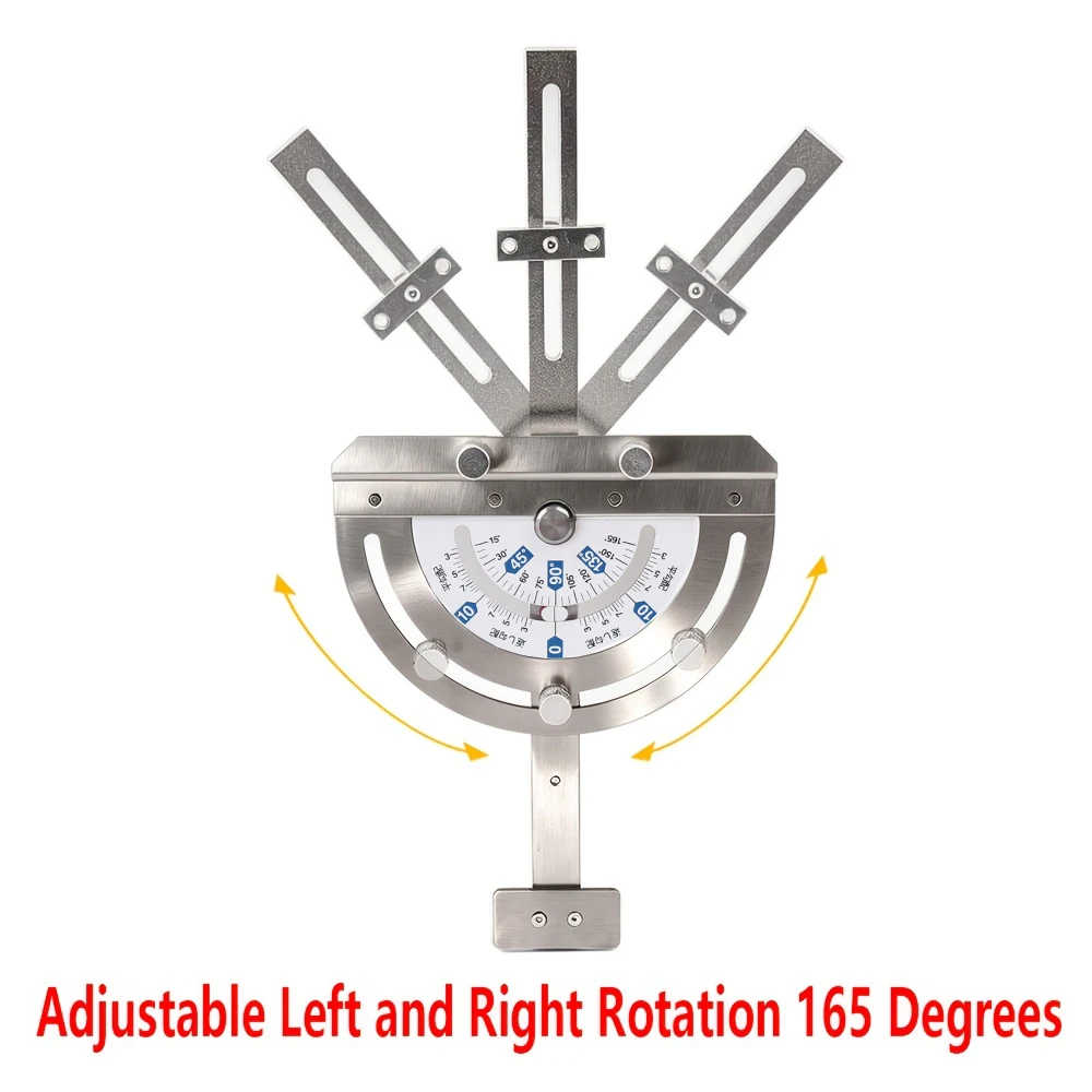 1Pc Track Saw Square Guide Rail Square 90° to 15° Adjustable Angle Guide Rail Clamp For Track Saw Angle Cutting Board Tool