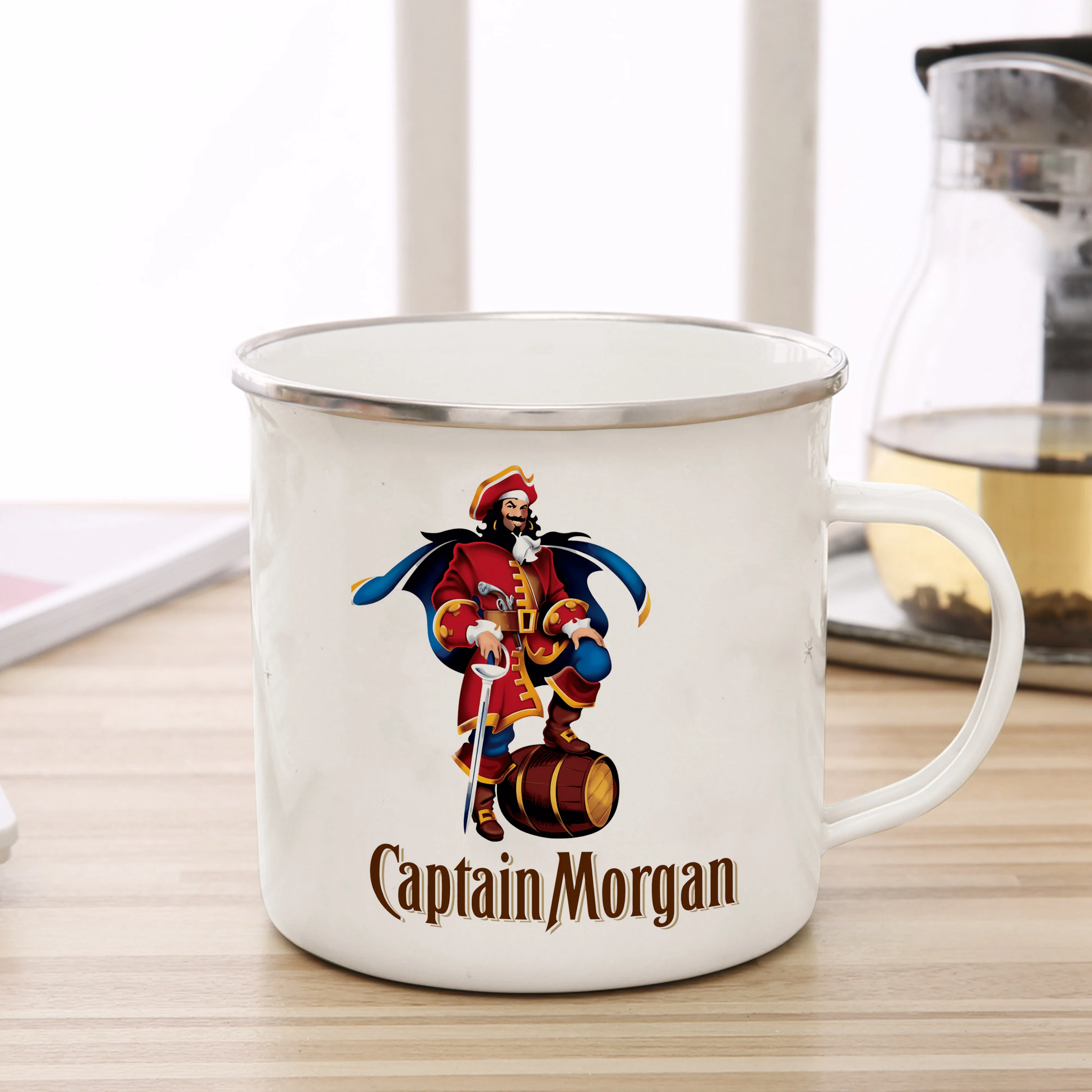 captain morgan enamel mug captain morgan coffee mug pesta teman pesta bir mug wine beer drink best gift