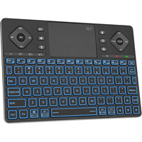 Rii Wireless Keyboard K16 Bluetooth with Touch Pad RGB Backlit Compact Design for Android TV Smart TV Tablet iPad