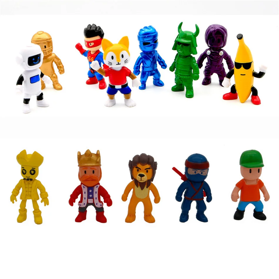 8-24pcs Stumble Guys Action Figure Kawaii Anime PVC Game Model Statue Set Multiplayer Type Collection Kid Birthday Gift Toy