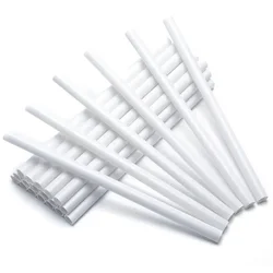 50 Pcs Stacking Cake Straws Cake Support Rods Plastic Dowel Rods Tiered Cake Construction and Stacking White Plastic Sticks