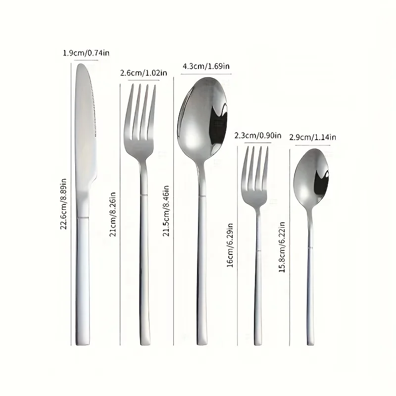 40-Piece Stainless Steel Cutlery Set 6