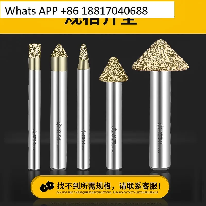 1PC 수치 제어 돌 조각 기계 칼 레터링 버섯 머리 다이아몬드 도구