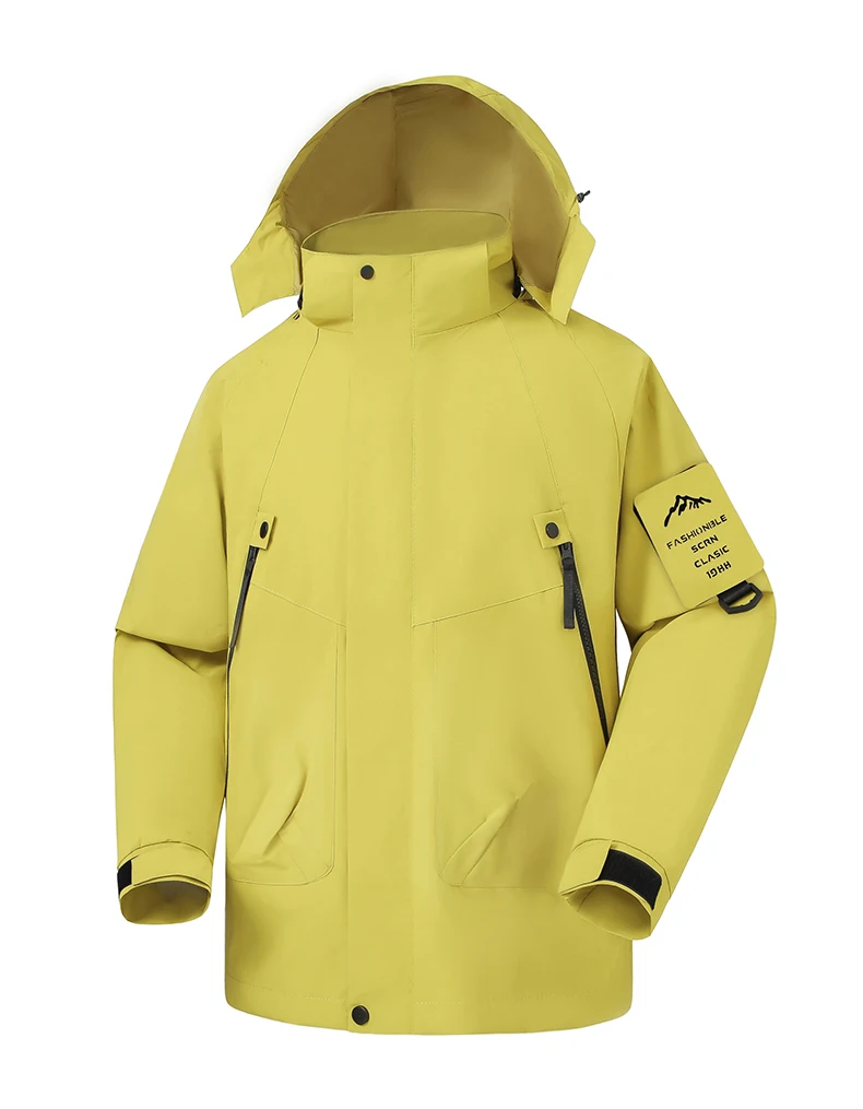 CHRLCK Herren Damen Wanderjacken Wasserdicht Neue Winddichte Windbreaker Camping Klettern Trekking Outdoor-Jacke Unisex – Detail 11